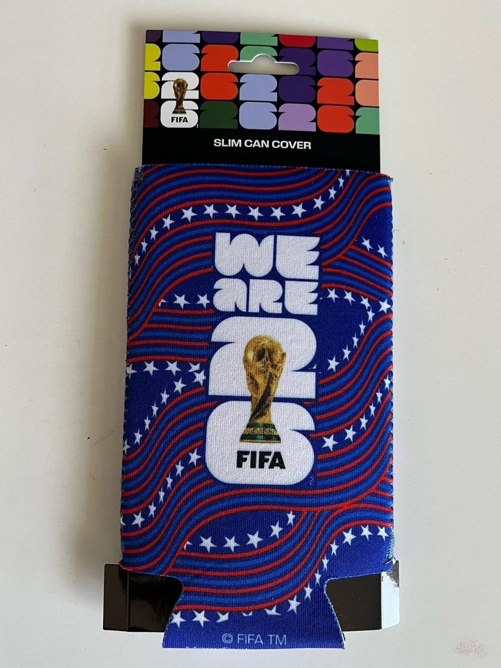 FIFA World Cup 2026 USA Scarf and Slim Can Cover NWT